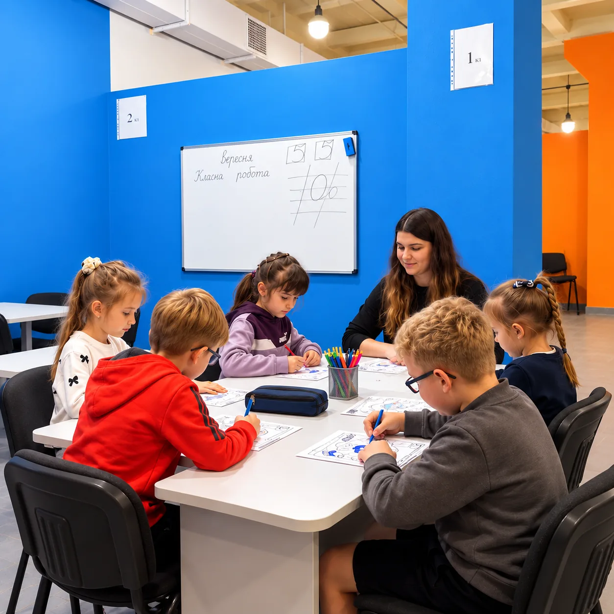 Заняття в укритті STEP SCHOOL Полтава
